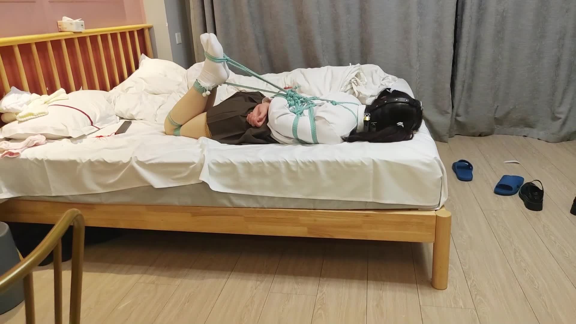 一颗露露子驷马放置吊缚挣扎吊椅荡秋千约绳实录-绳艺在线资源网