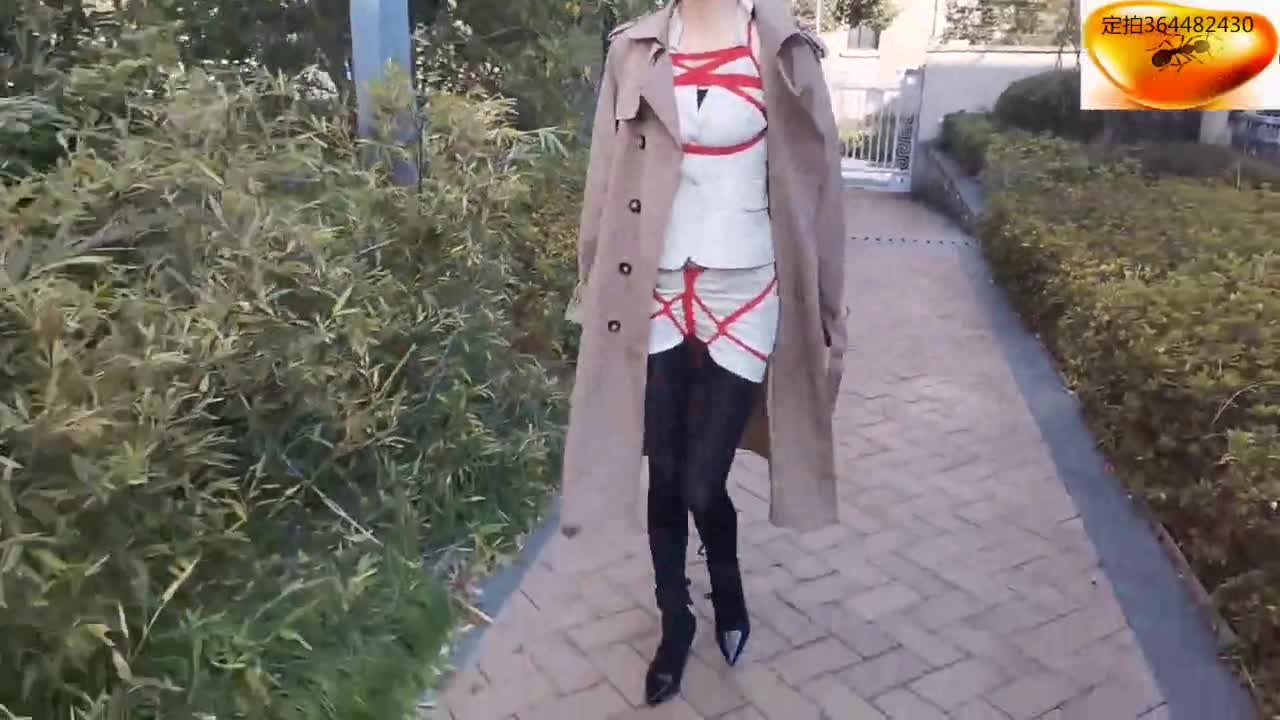 【绳舞飞扬】橘子花园小区探险放置……超长1小时30分钟！冬日户外紧缚 脚镣行走探险、吊-绳艺在线资源网