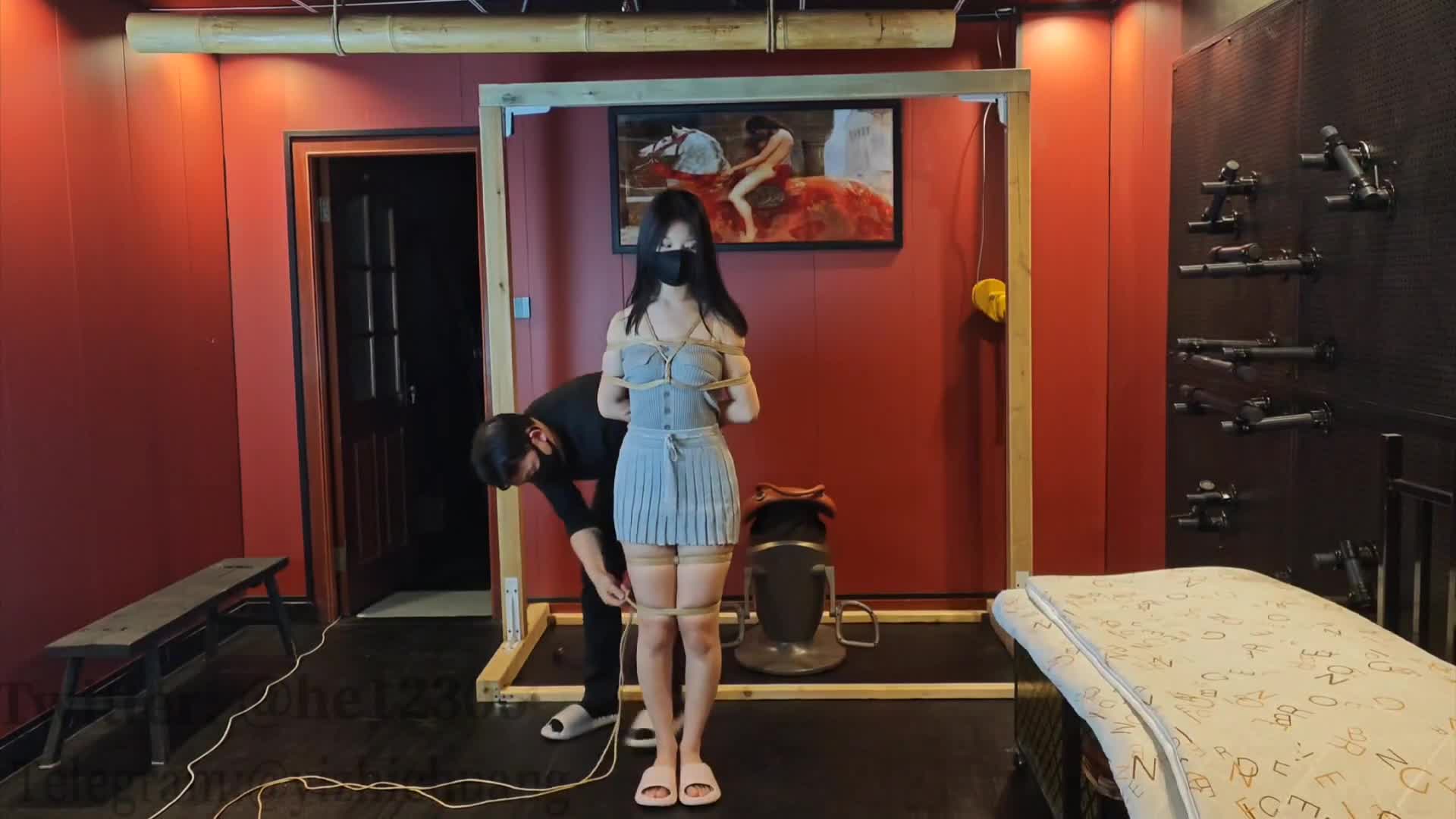 花花男朋友带花花来工作室体验-绳艺在线资源网