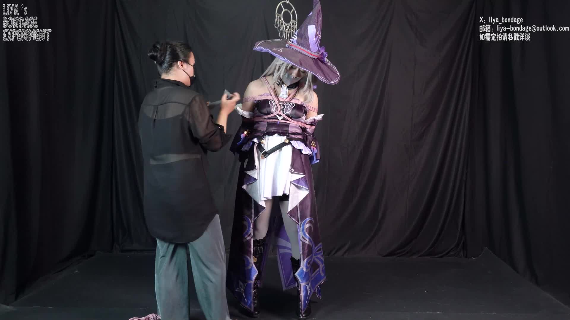 【莉雅】coser绑架案之大黑塔 cosplaydid堵嘴封嘴紧缚单腿吊缚棒子强膏蛋蛋灰丝BE崩…-绳艺在线资源网