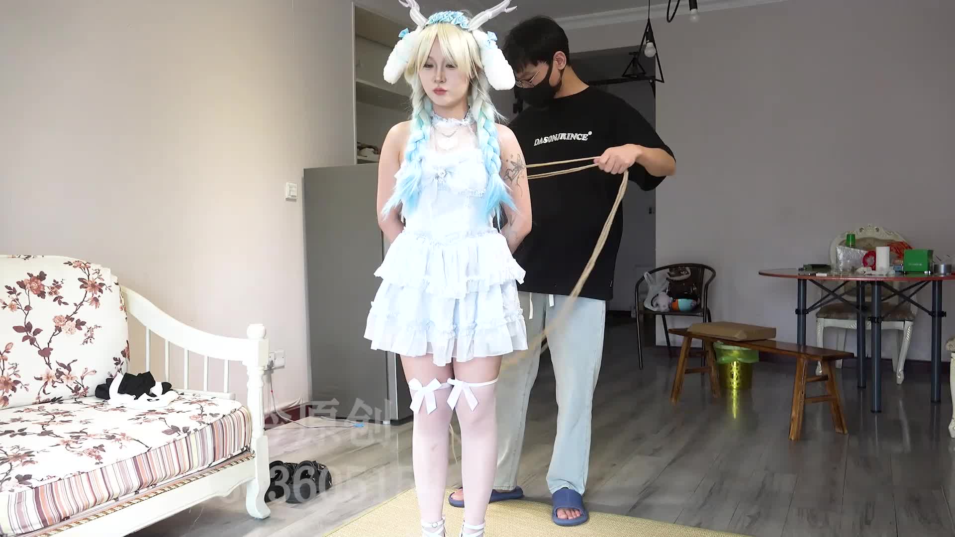 【子衿原创】柳莹COS 五花 堵嘴 挣扎-绳艺在线资源网