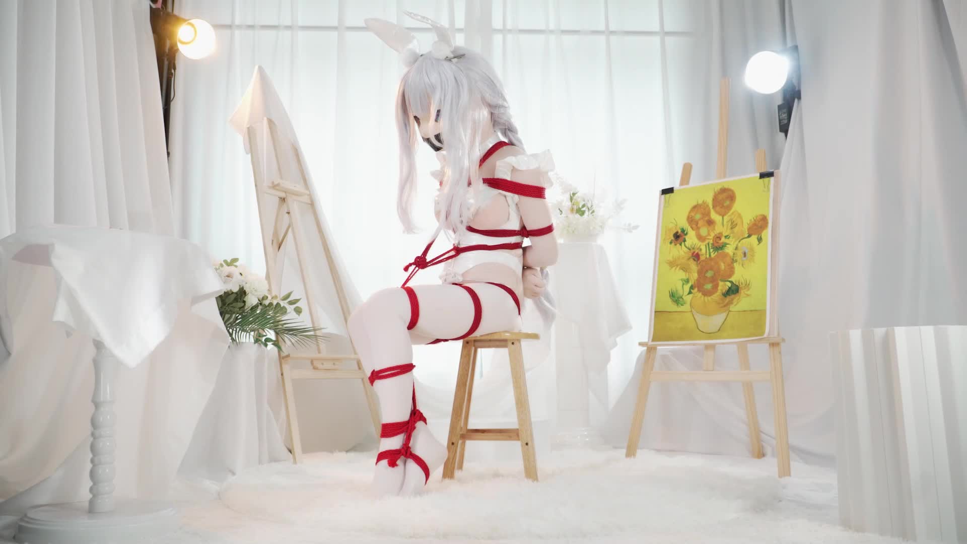 恶毒Kigurumi凳缚与驷马缚试镜-绳艺在线资源网