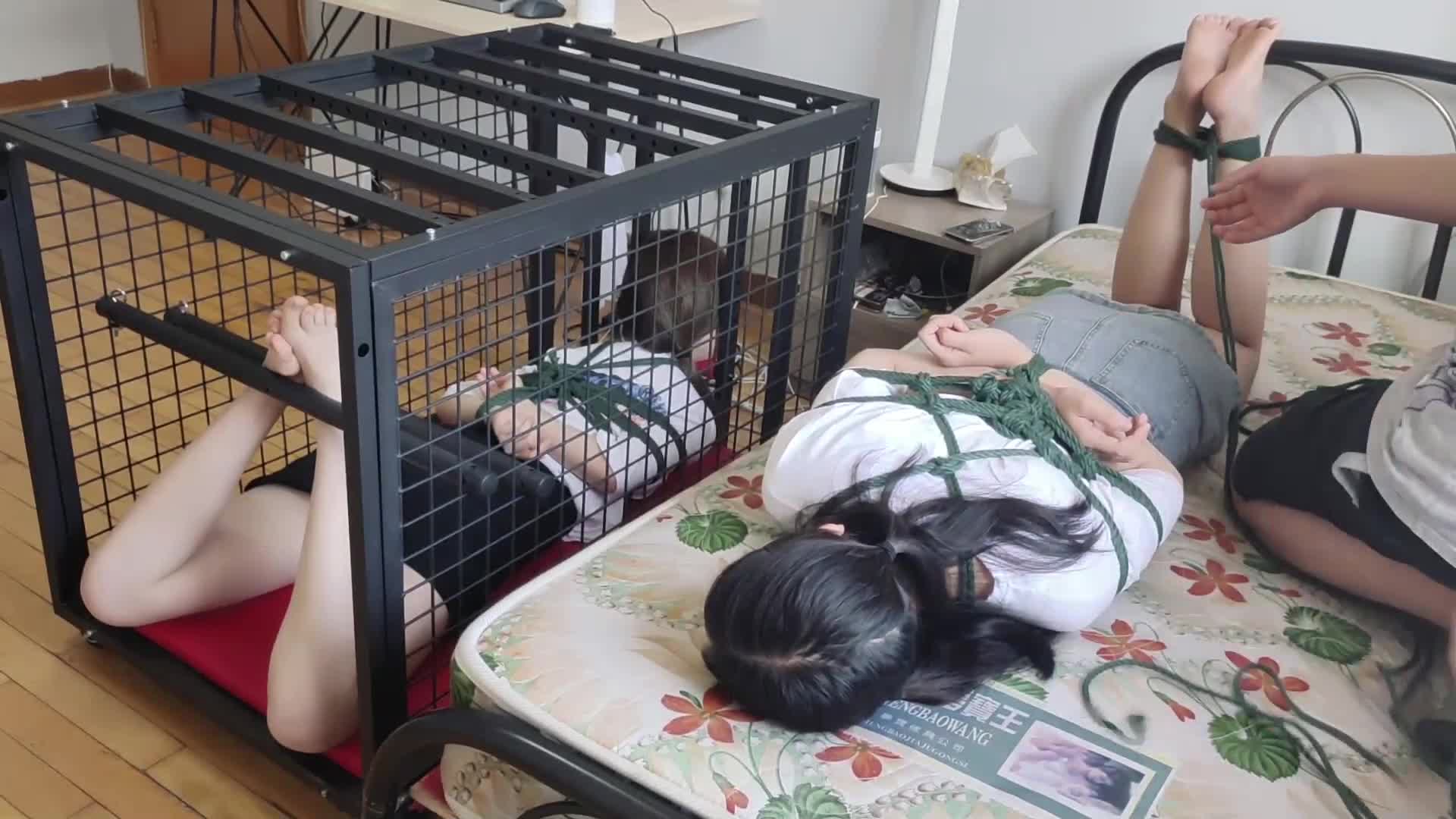 绳艺时光机！多年前欣妍和丹丹妹子的绳艺绑架微剧情片！-绳艺在线资源网