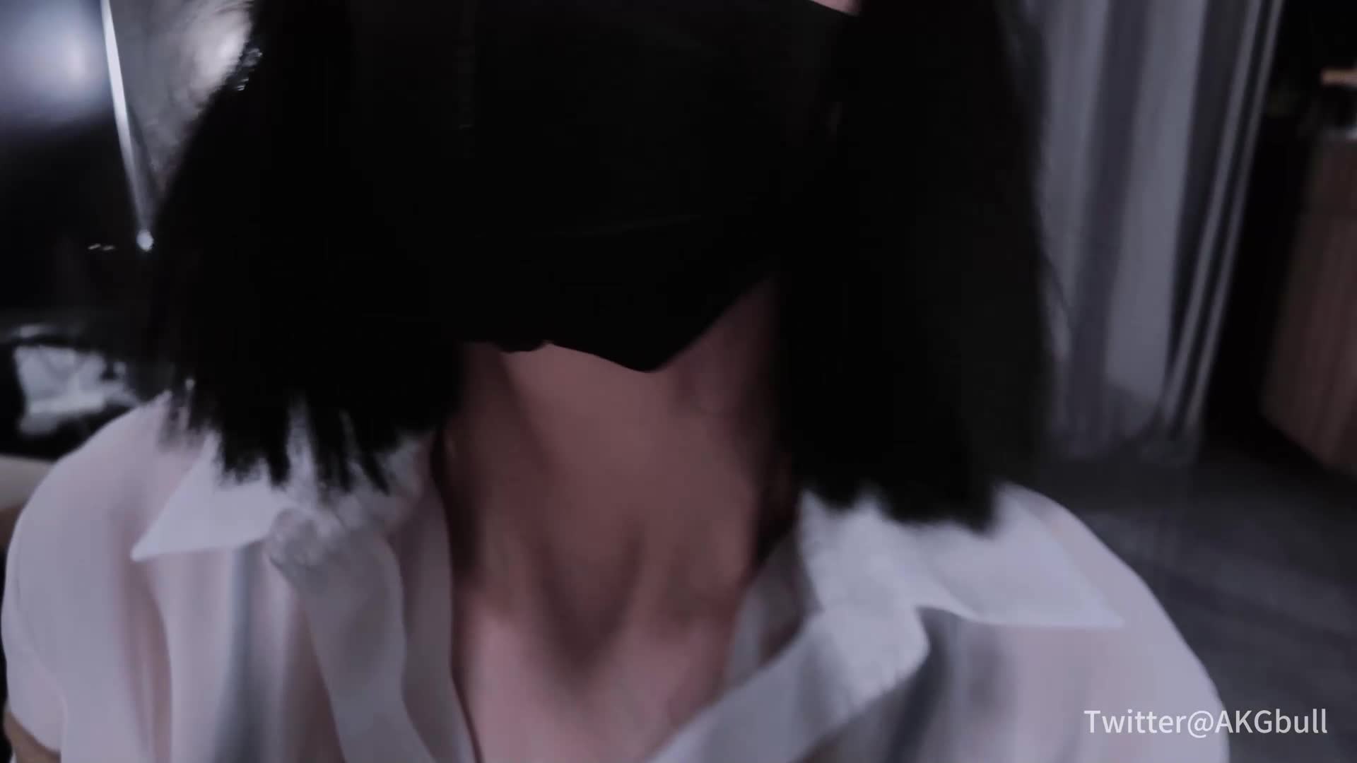 【零仔の糕妹】衬衫短裤蒙眼堵嘴椅缚丝袜堵嘴-绳艺在线资源网
