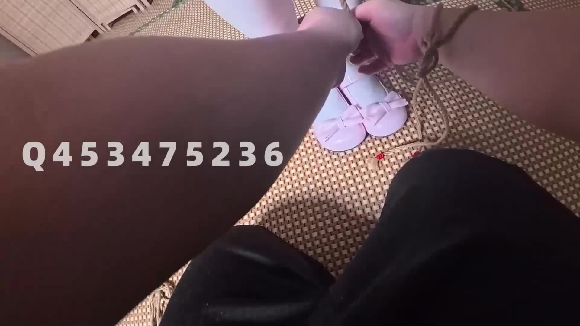 【花花乳夹捆绑调教】校服黑丝白丝 半吊缚 最后一块拼图~！-绳艺在线资源网